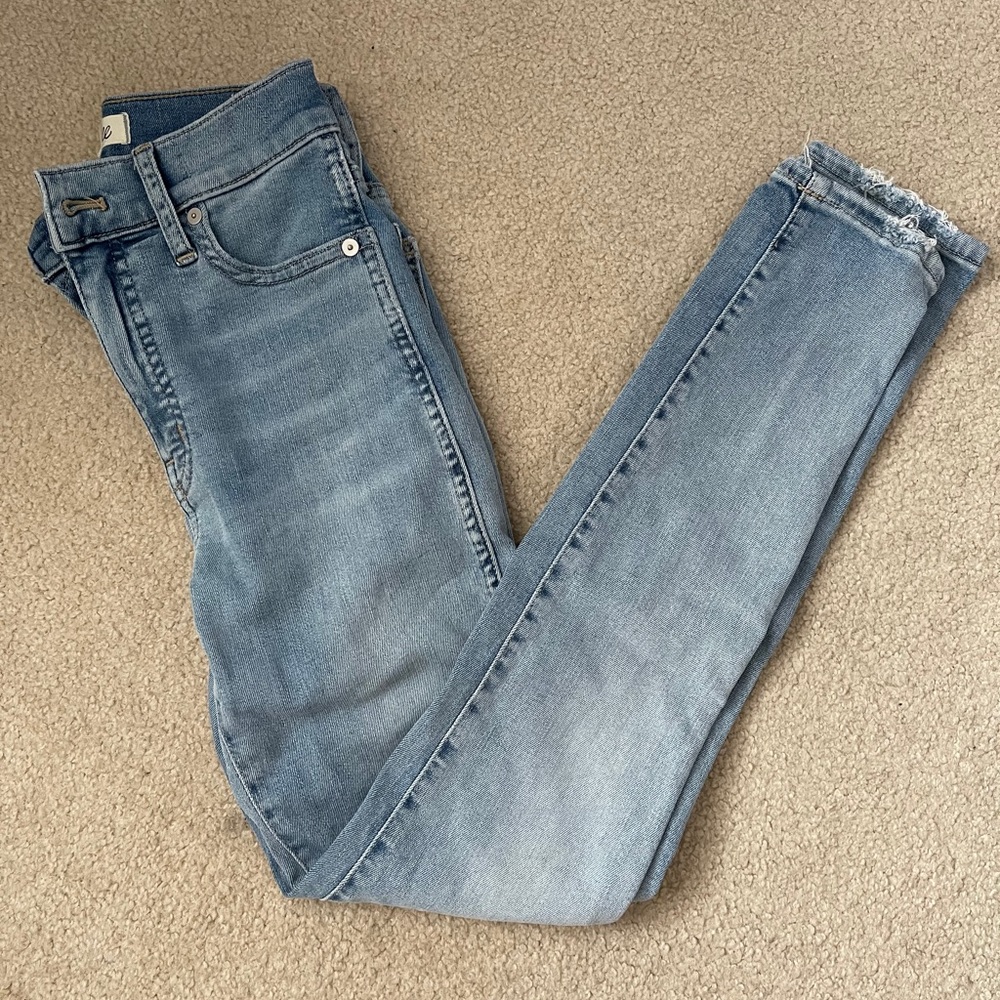 Madewell 10” high rise skinny jeans